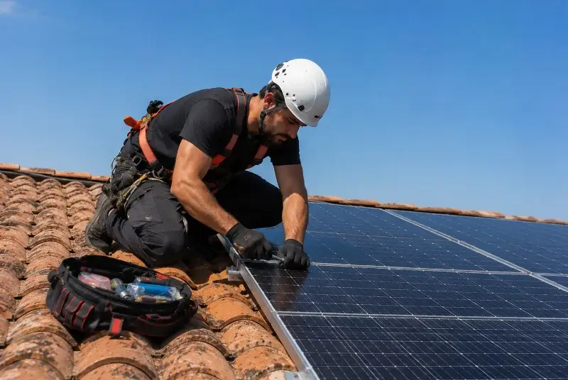Maintenance et monitoring de panneaux solaires à Confrançon